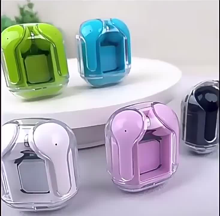 Air31 Crystal Wireless Earbuds - Transparent Earbuds