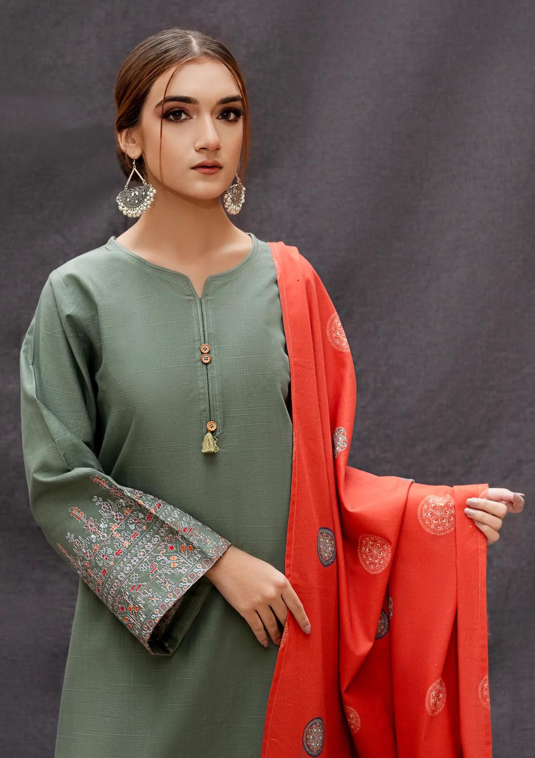 PURE LAWN 3PC EMBROIDERED