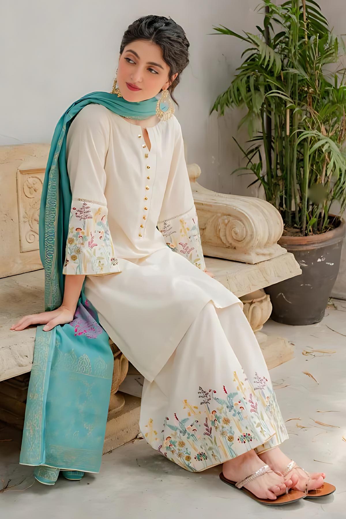 PURE LAWN 3PC EMBROIDERED