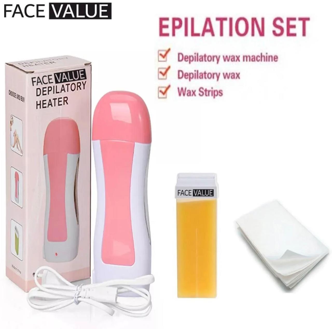 3 In 1 Depilatory Hair Removal Wax Heating Machine With Strips & Original Wax