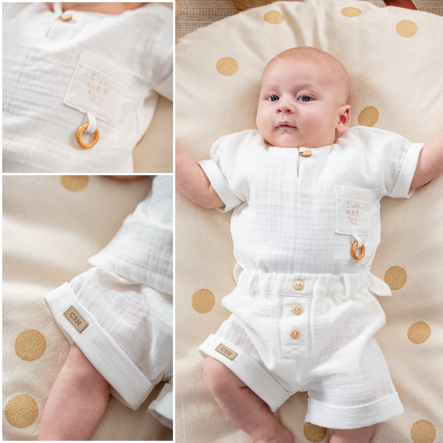 Baby Boy Summer Mini Cotton Dress 2-Piece Set
