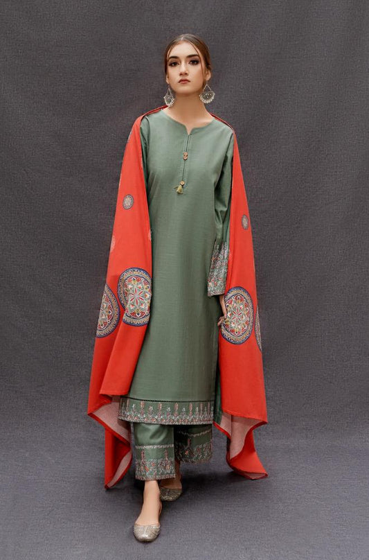 PURE LAWN 3PC EMBROIDERED