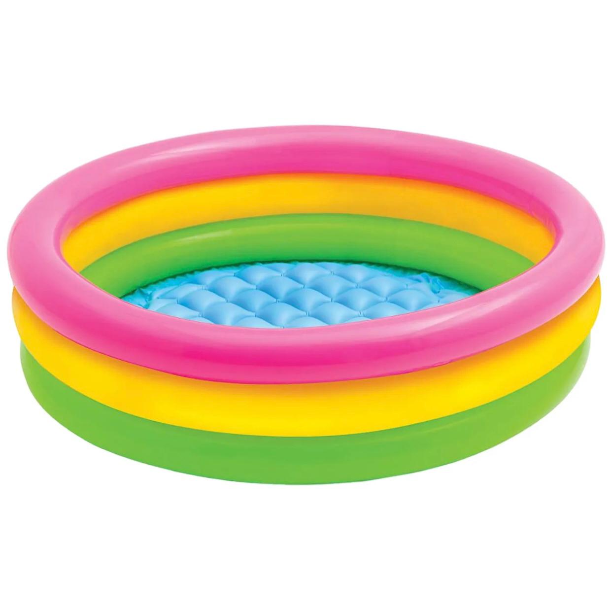 Inflatable Swimming Pool For Kids Rainbow Sunset Glow Pool
