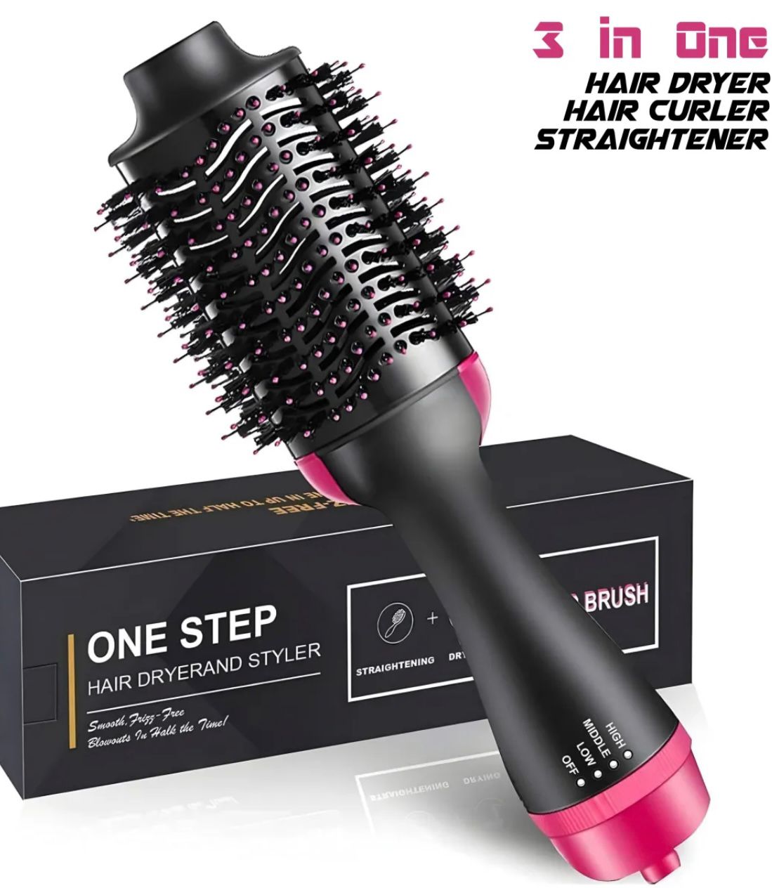 Paddle hair brush set 3 in 1
