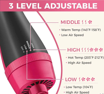 Paddle hair brush set 3 in 1